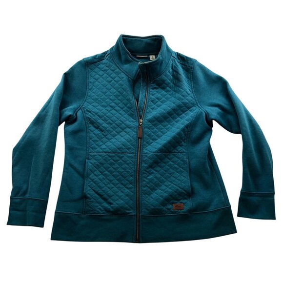 L.L. Bean Womens Jacket MP Full Zip Quilted Zip-Up Stand Collar Outdoors Cozy - Picture 1 of 16